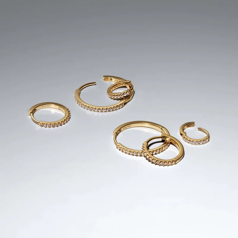 Pandora Timeless Créoles Scintillantes Plaquées Or 264652C01