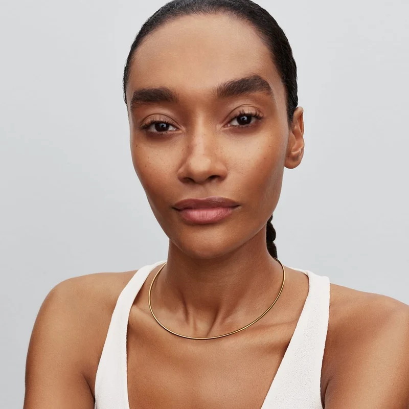 Pandora Moments Collier Tubular Choker Plaqué Or 364705C00-M