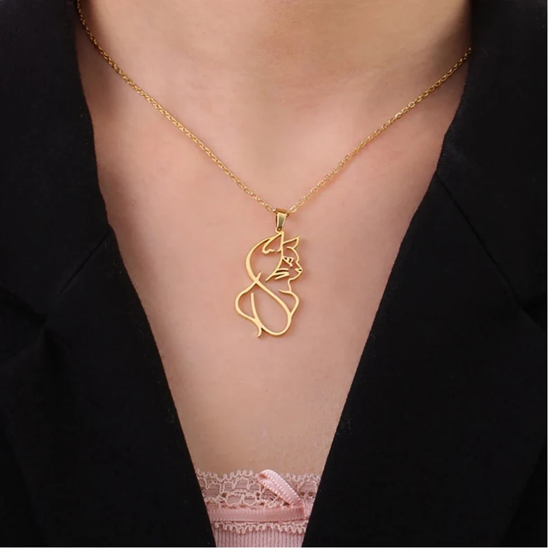 Collier Chat Artistique