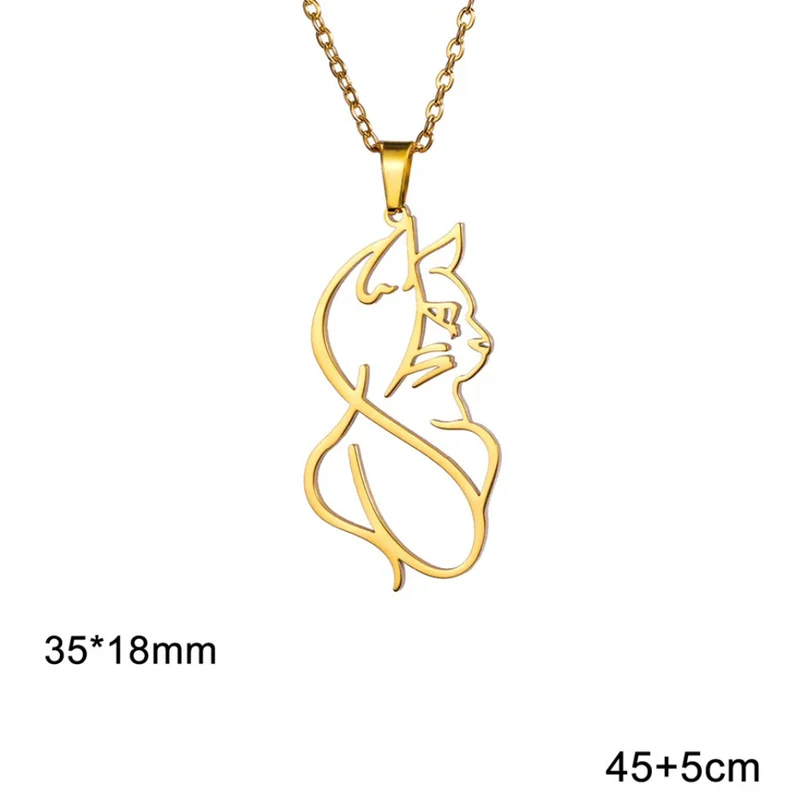 Collier Chat Artistique
