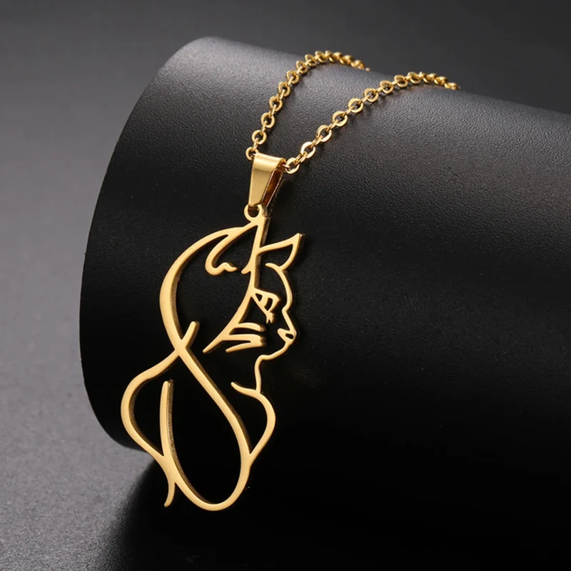Collier Chat Artistique