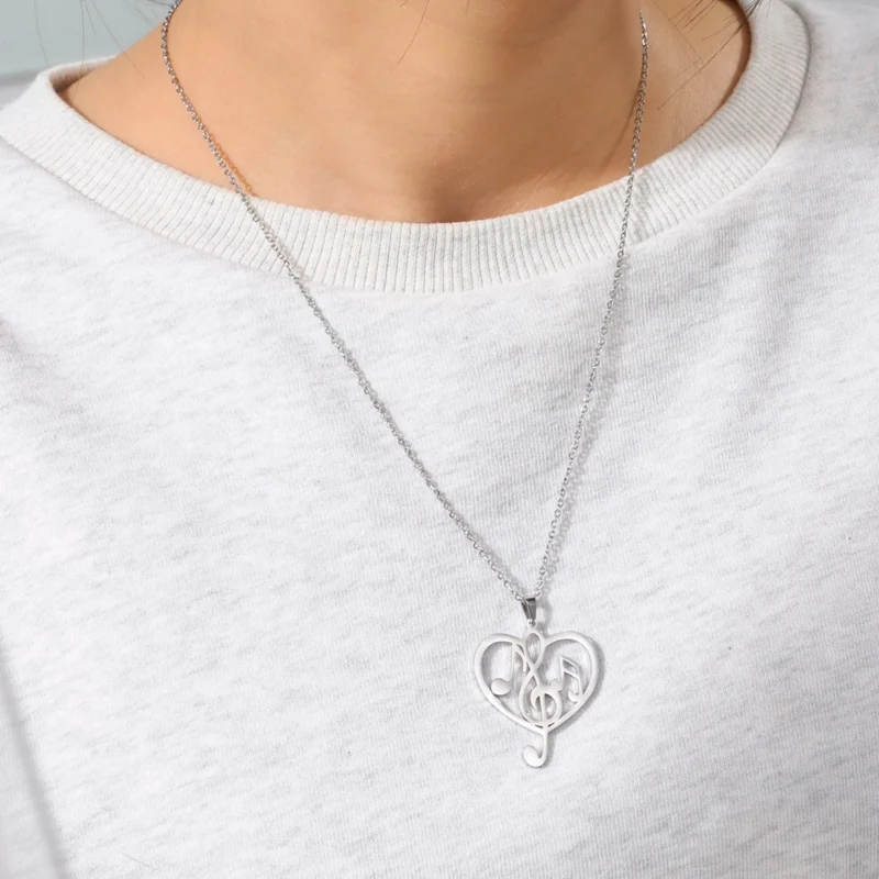 Collier Coeur Musique