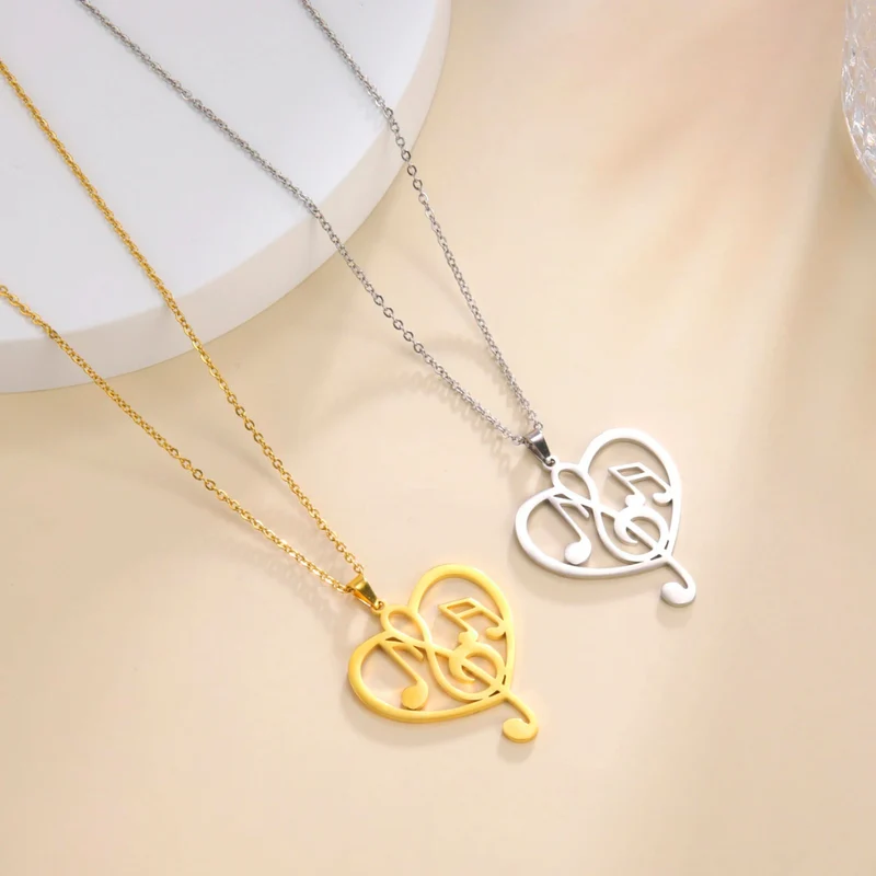 Collier Coeur Musique