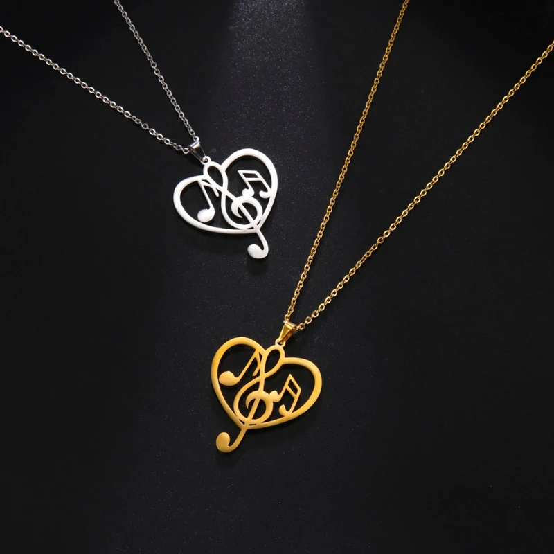 Collier Coeur Musique