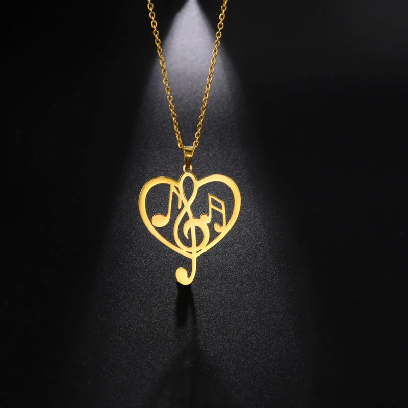 Collier Coeur Musique