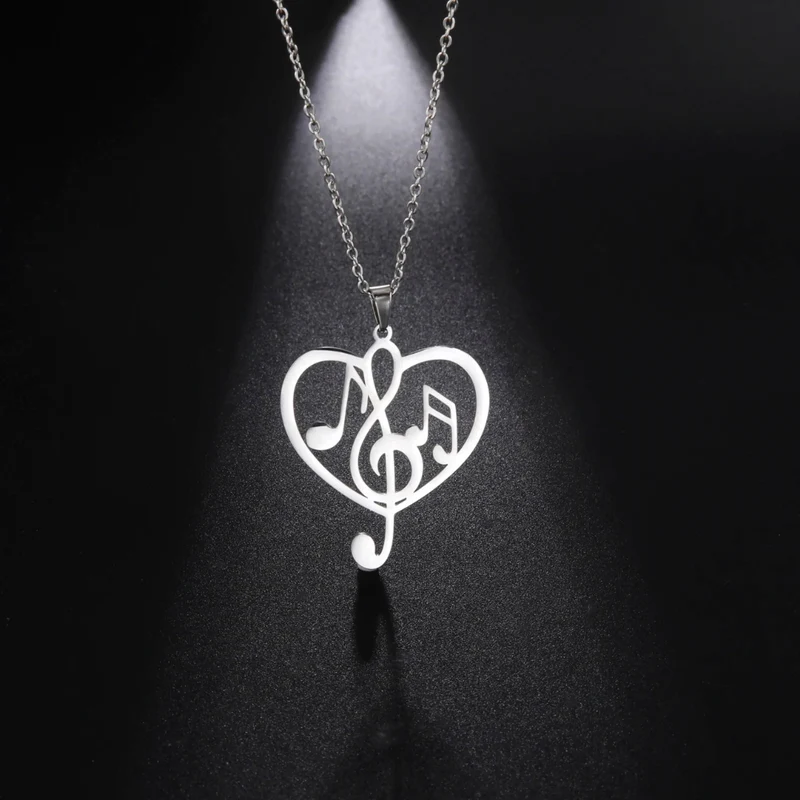 Collier Coeur Musique