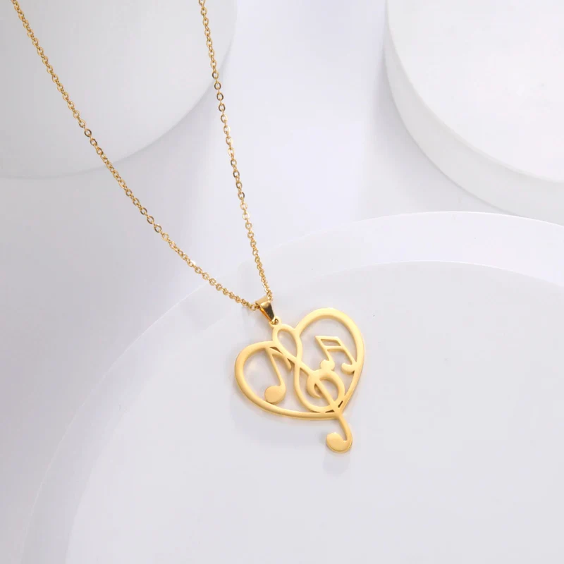 Collier Coeur Musique