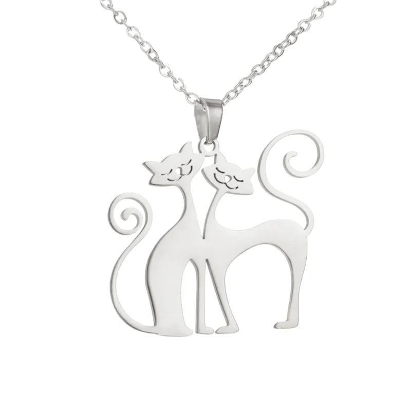 Collier Chats Amoureux