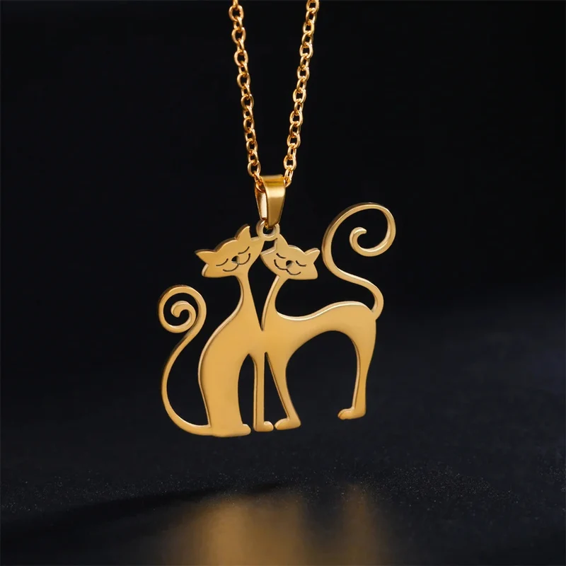 Collier Chats Amoureux