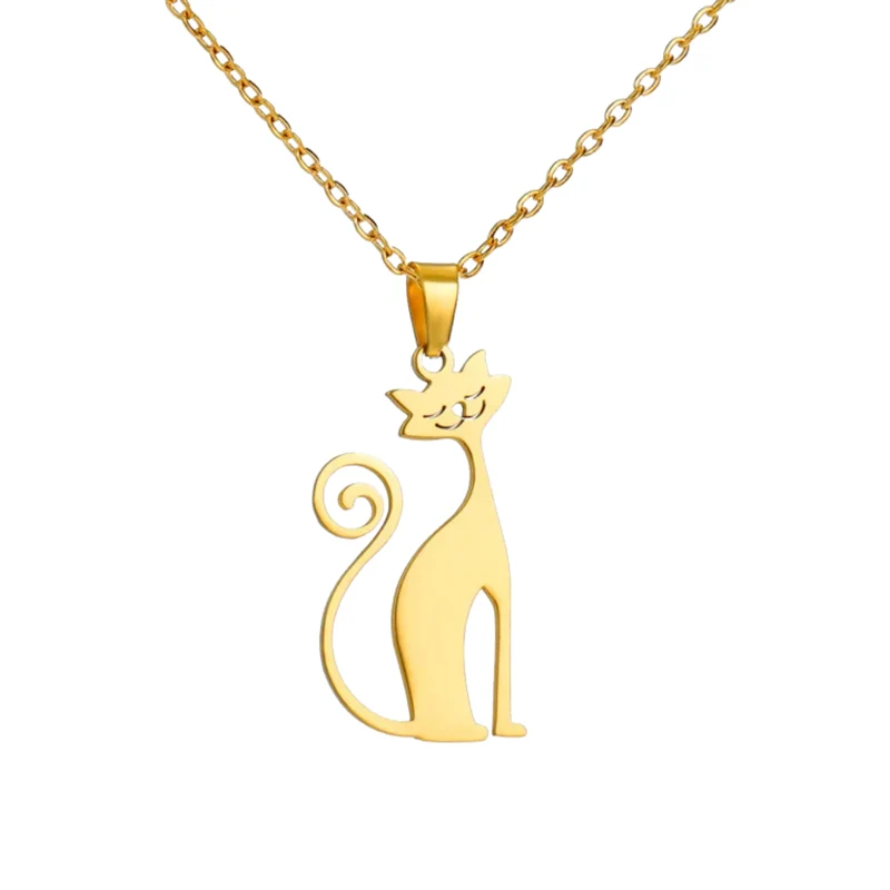 Collier Chat Stylisé