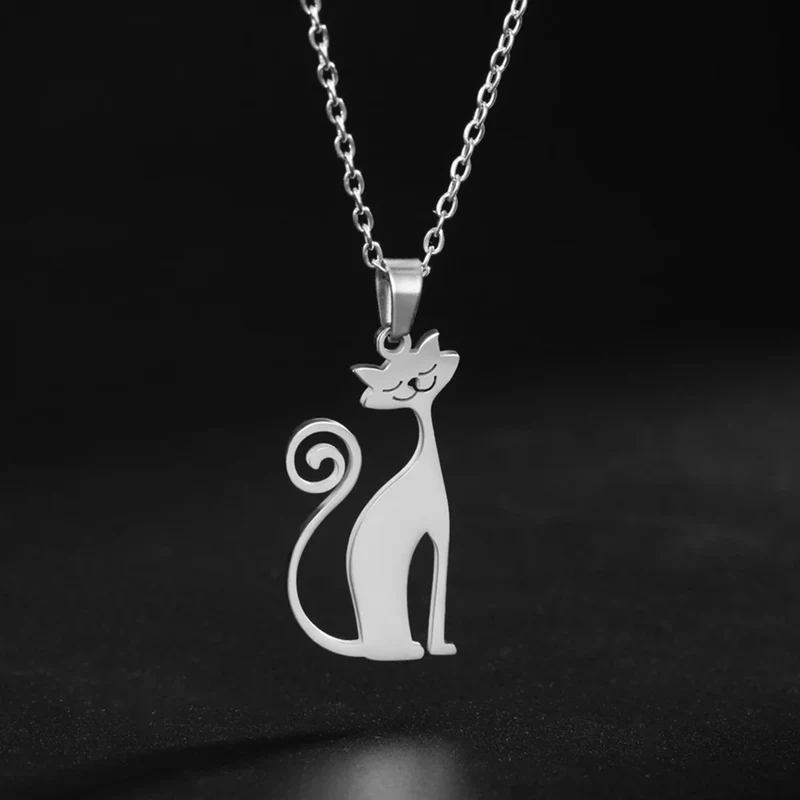 Collier Chat Stylisé