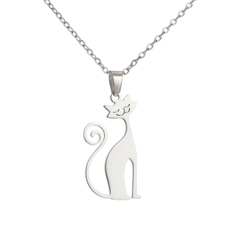 Collier Chat Stylisé