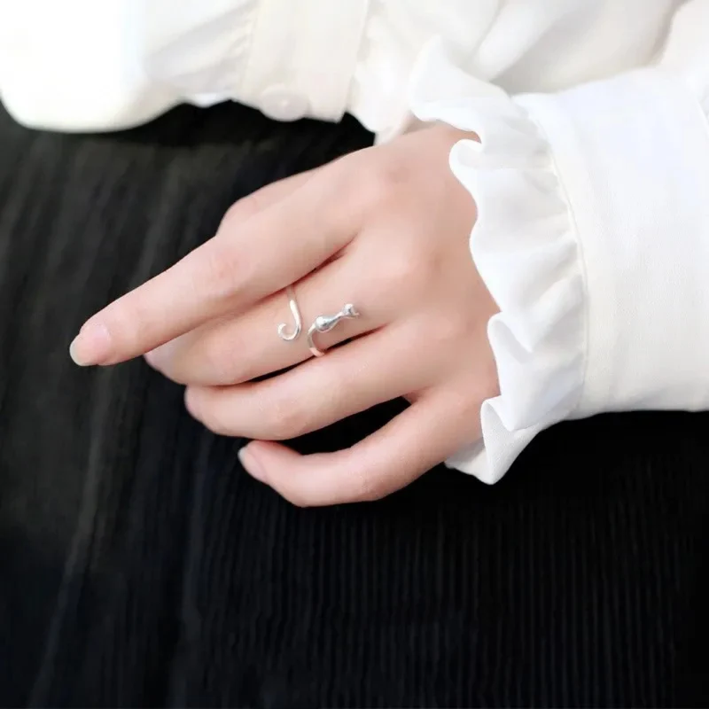Bague Chat Réglable