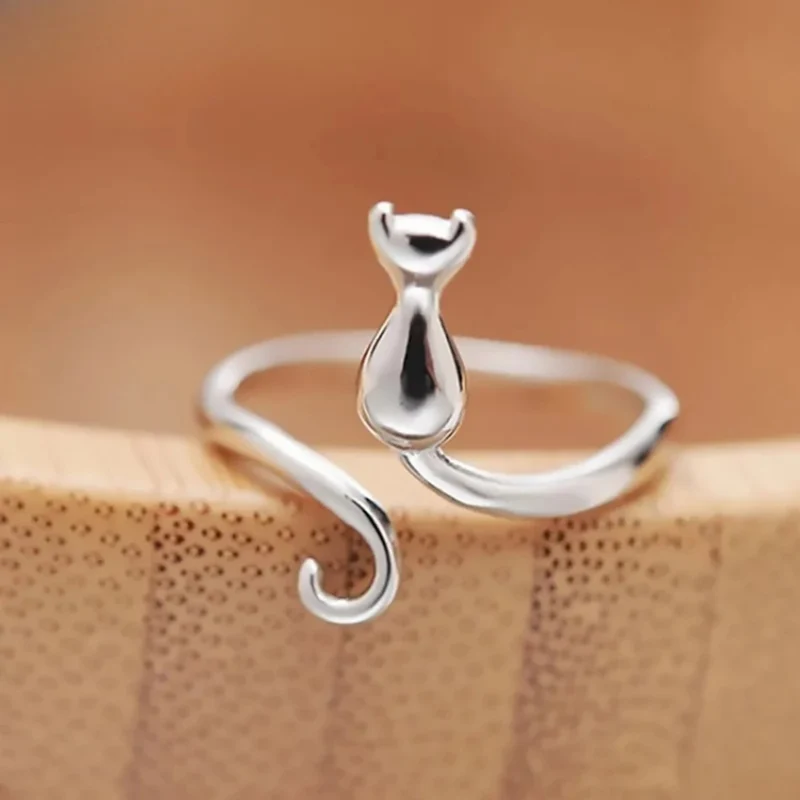 Bague Chat Réglable