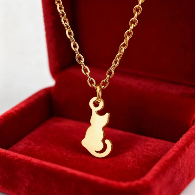 Collier Pendentif Petit Chat
