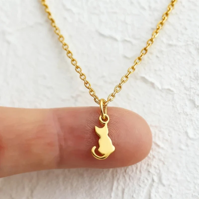 Collier Pendentif Petit Chat
