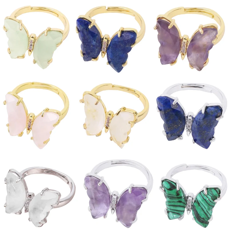 Bague Papillon Pierre Couleurs