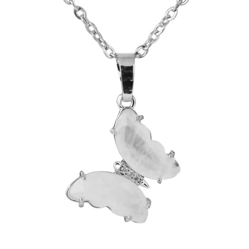 Collier Papillon Pierre Couleurs