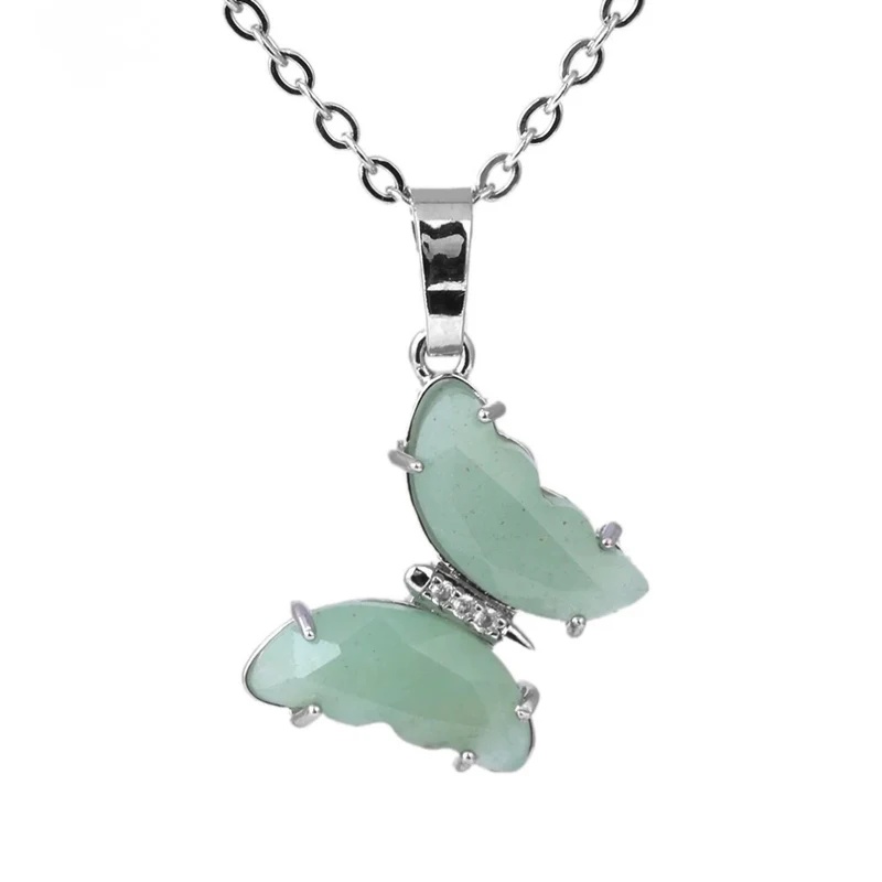 Collier Papillon Pierre Couleurs