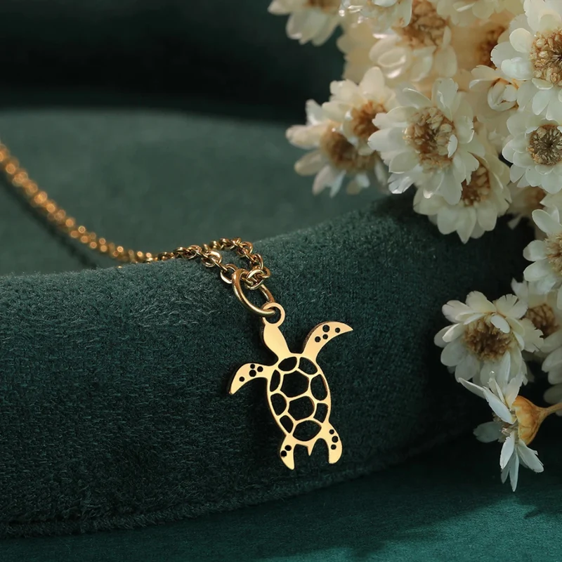 Collier Pendentif Tortue