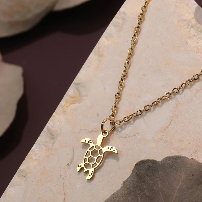 Collier Pendentif Tortue