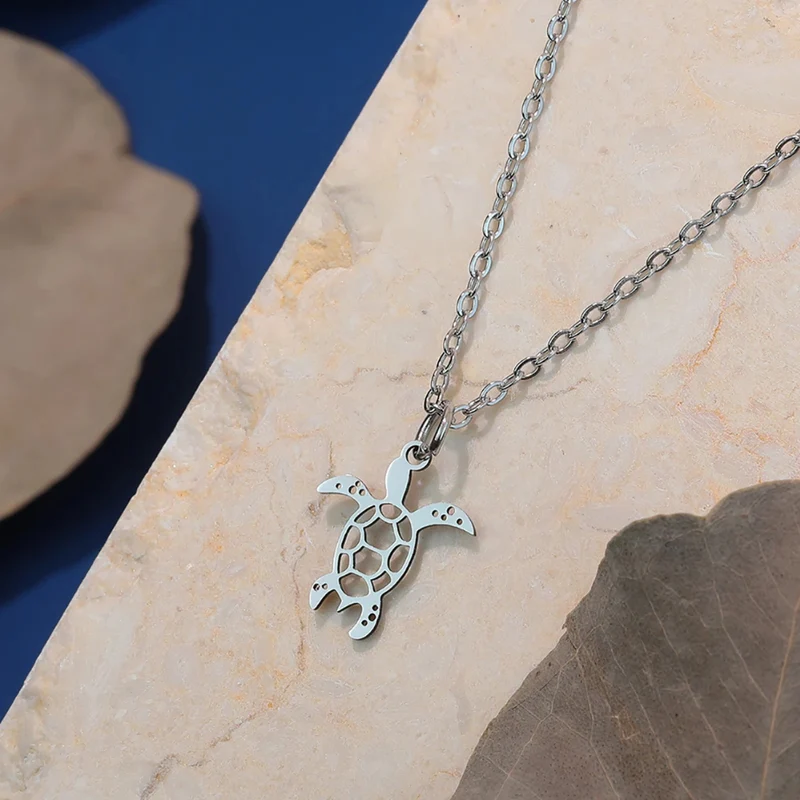 Collier Pendentif Tortue