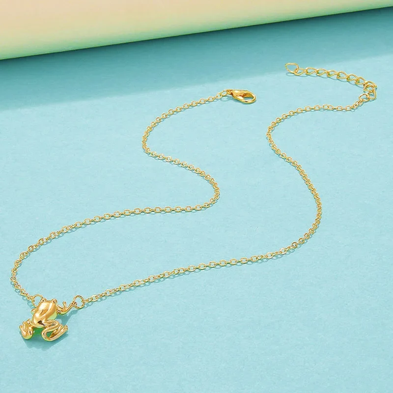 Collier Pendentif Grenouille Acier