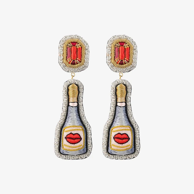 BOUCLES D'OREILLES CHAMPAGNE