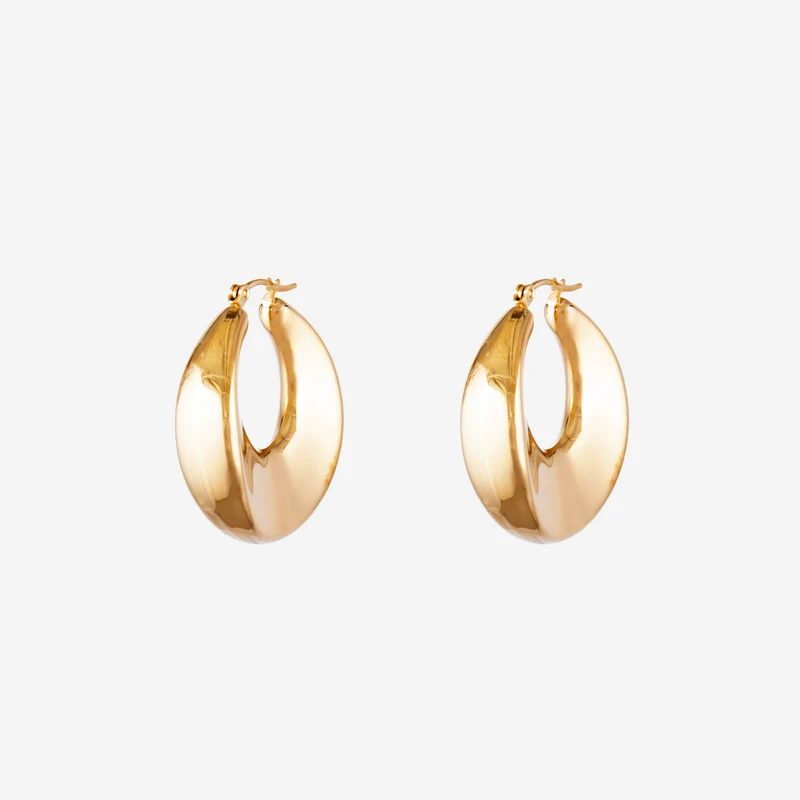 Boucles d'oreilles Ovale épaisse