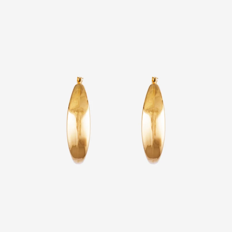 Boucles d'oreilles Ovale épaisse