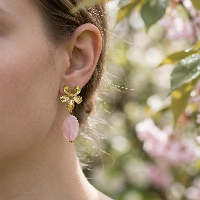 Boucles d'oreilles Rosélia