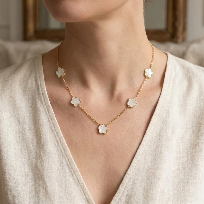Collier multi Fleur