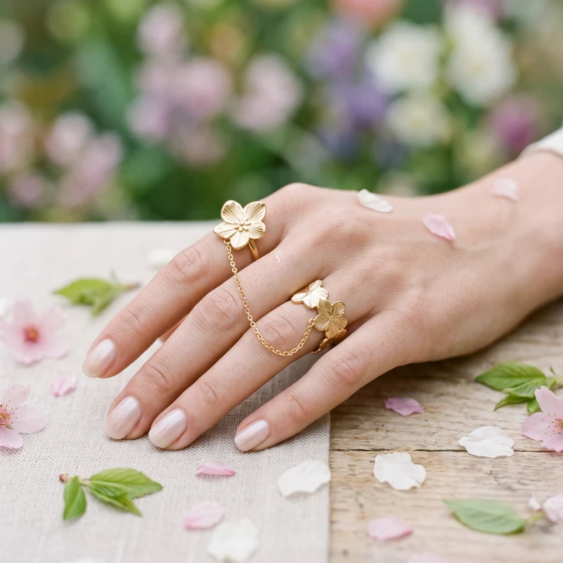 Bague Duo Botanica