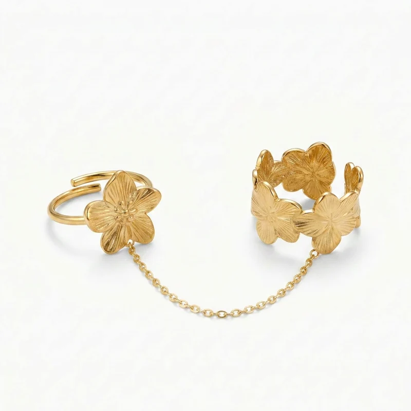Bague Duo Botanica