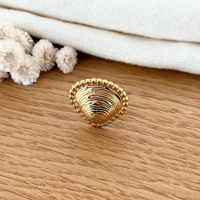 Bague "Oceane" acier