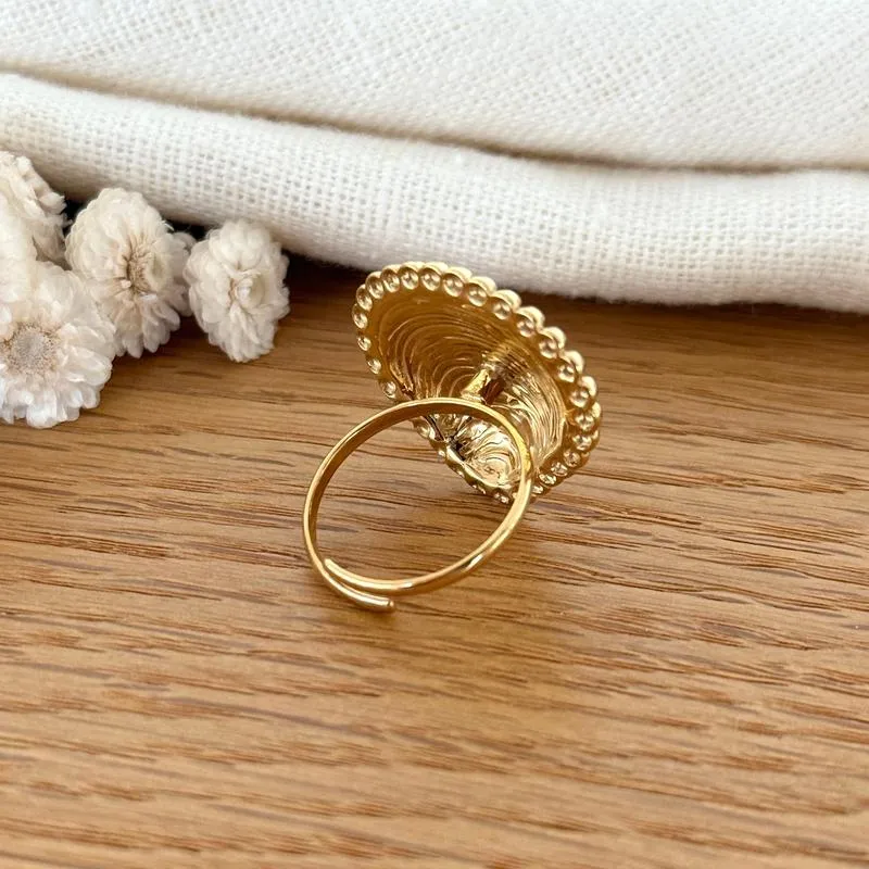 Bague "Oceane" acier