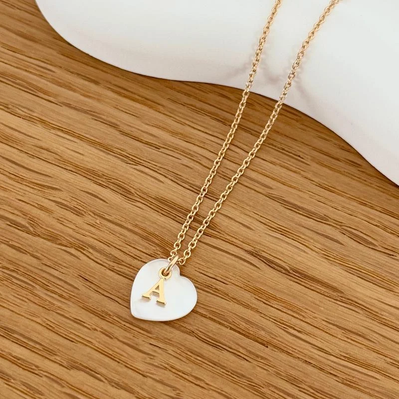 Collier initial "Sidonie" plaqué or