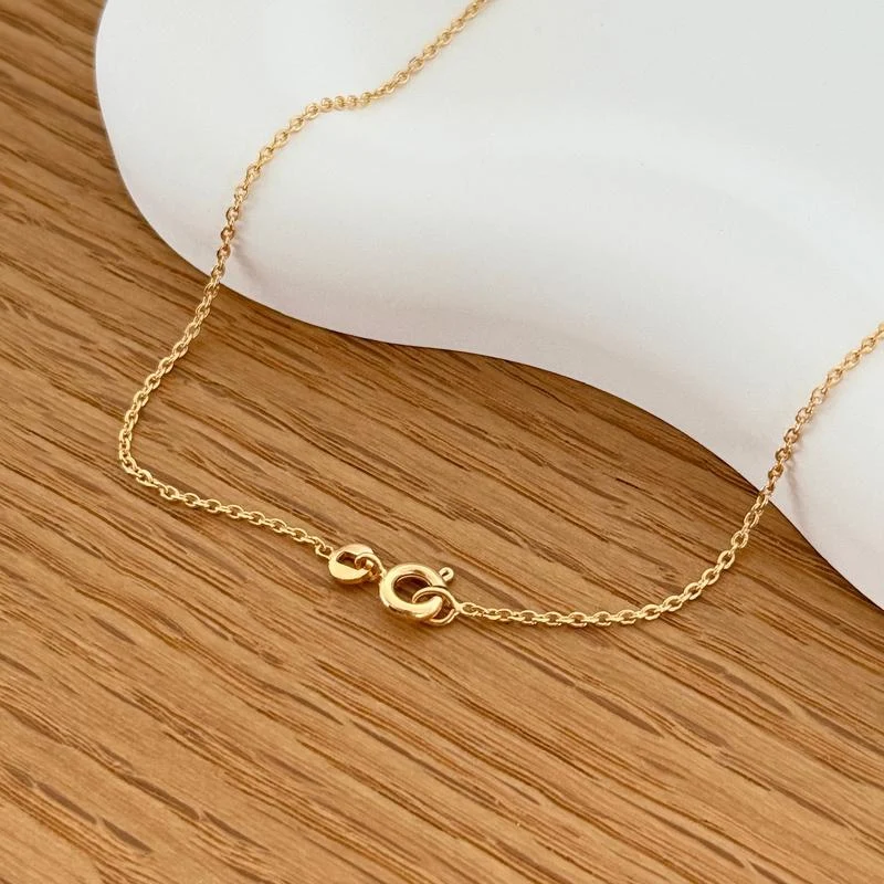 Collier initial "Sidonie" plaqué or