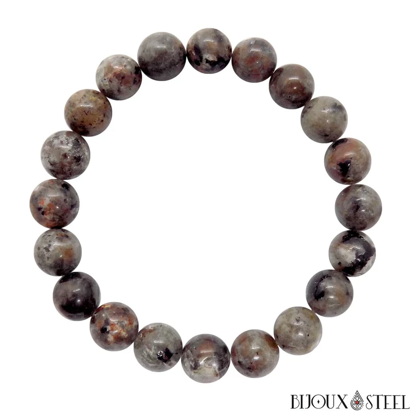 Bracelet en perles de yooperlite 10mm