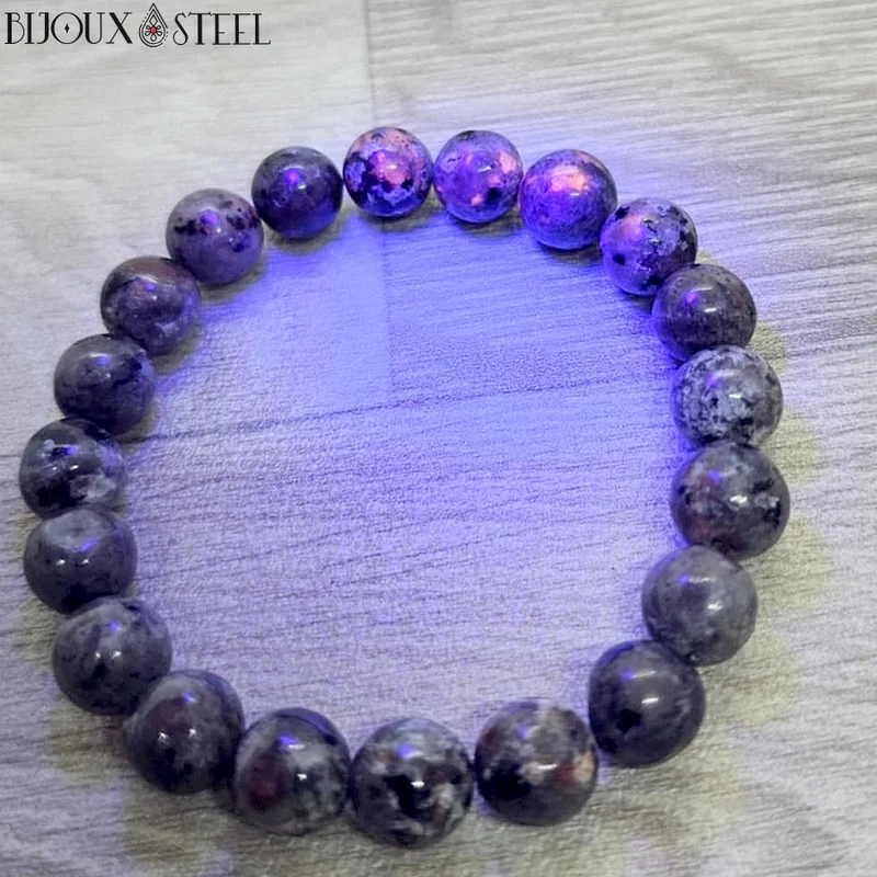 Bracelet en perles de yooperlite 10mm