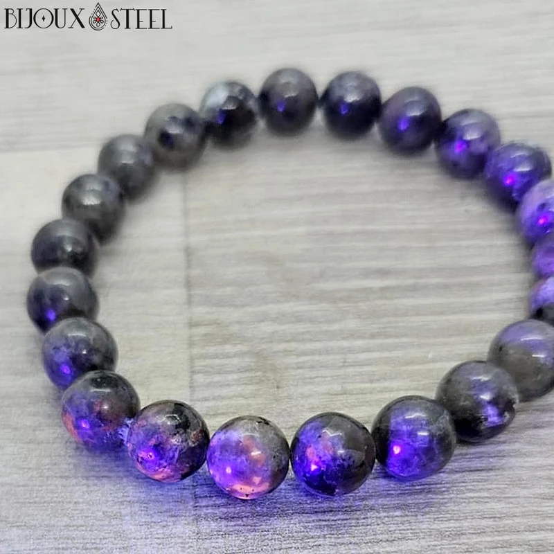 Bracelet en perles de yooperlite 8mm