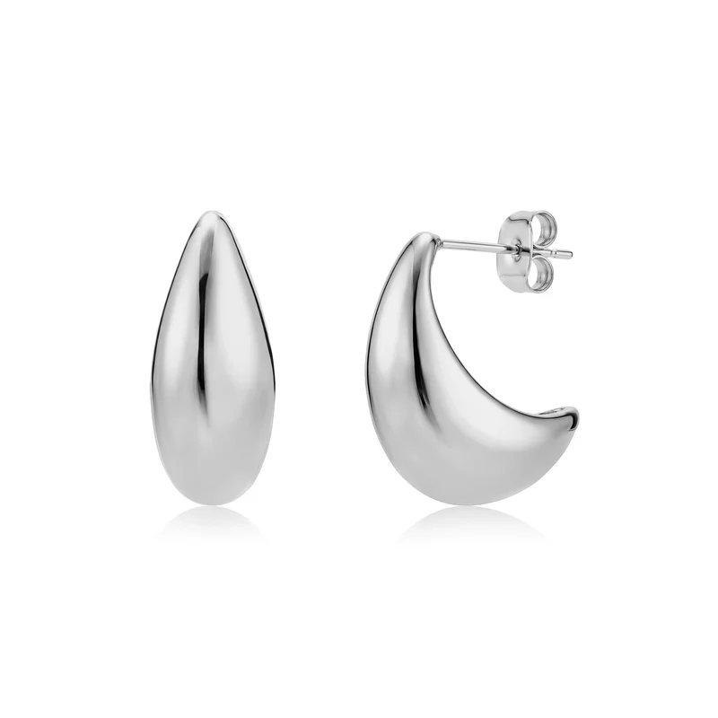 Boucles d'oreilles sculptées en forme de larme
