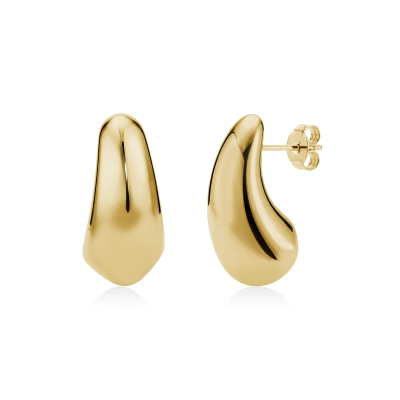 Boucles d'oreilles audacieuses en forme de goutte