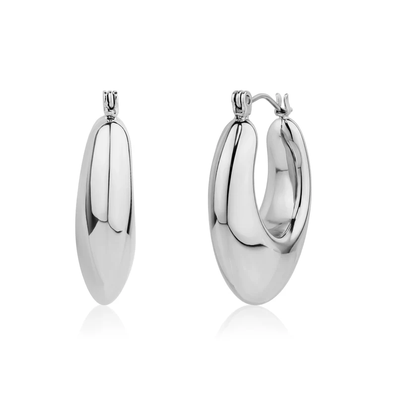 Boucles d'oreilles créoles ovales