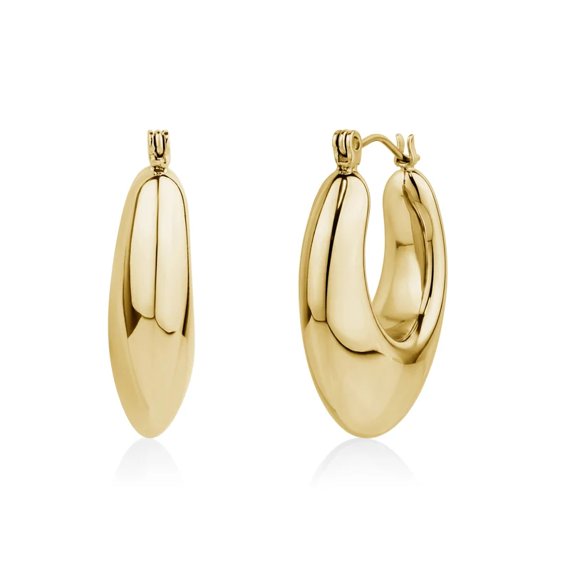Boucles d'oreilles créoles ovales