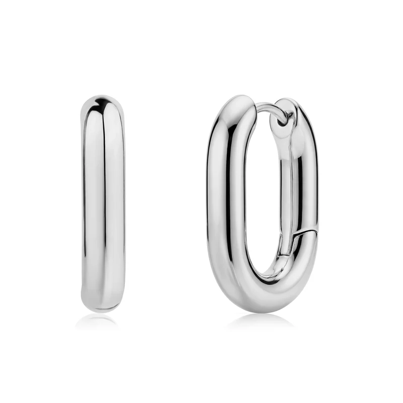 Boucles d'oreilles ovales épaisses