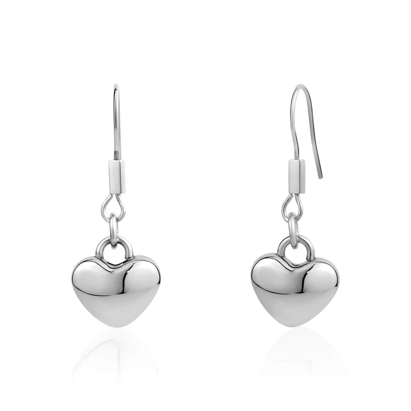Boucles d'oreilles cœur suspendu