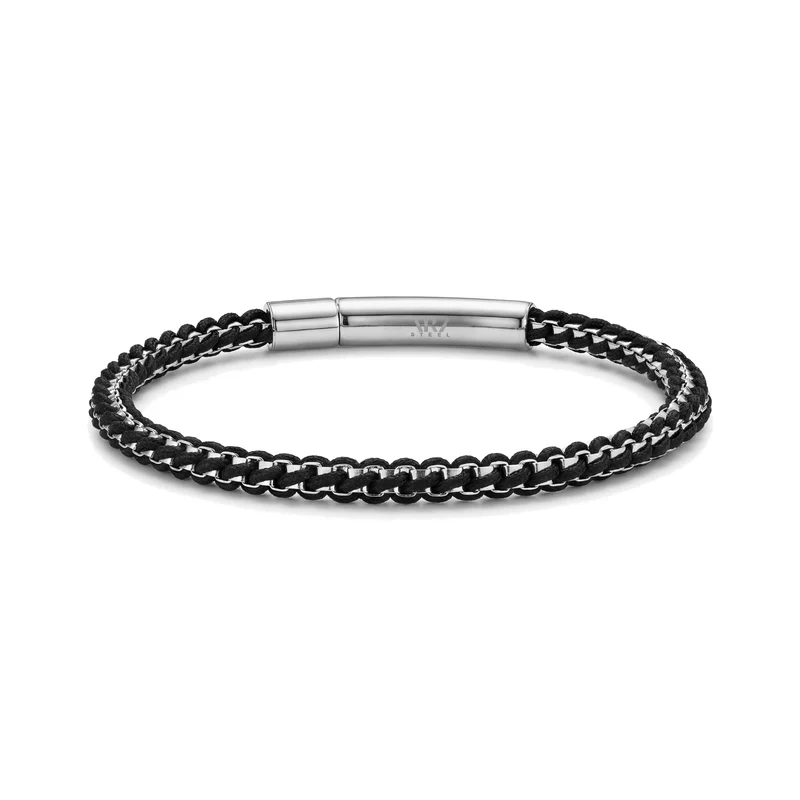 Bracelet en acier Rope Box Link