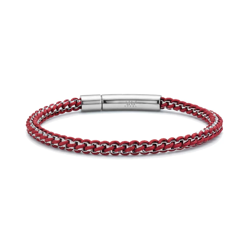 Bracelet en acier Rope Box Link
