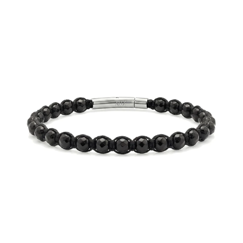 Bracelet Force en onyx noir